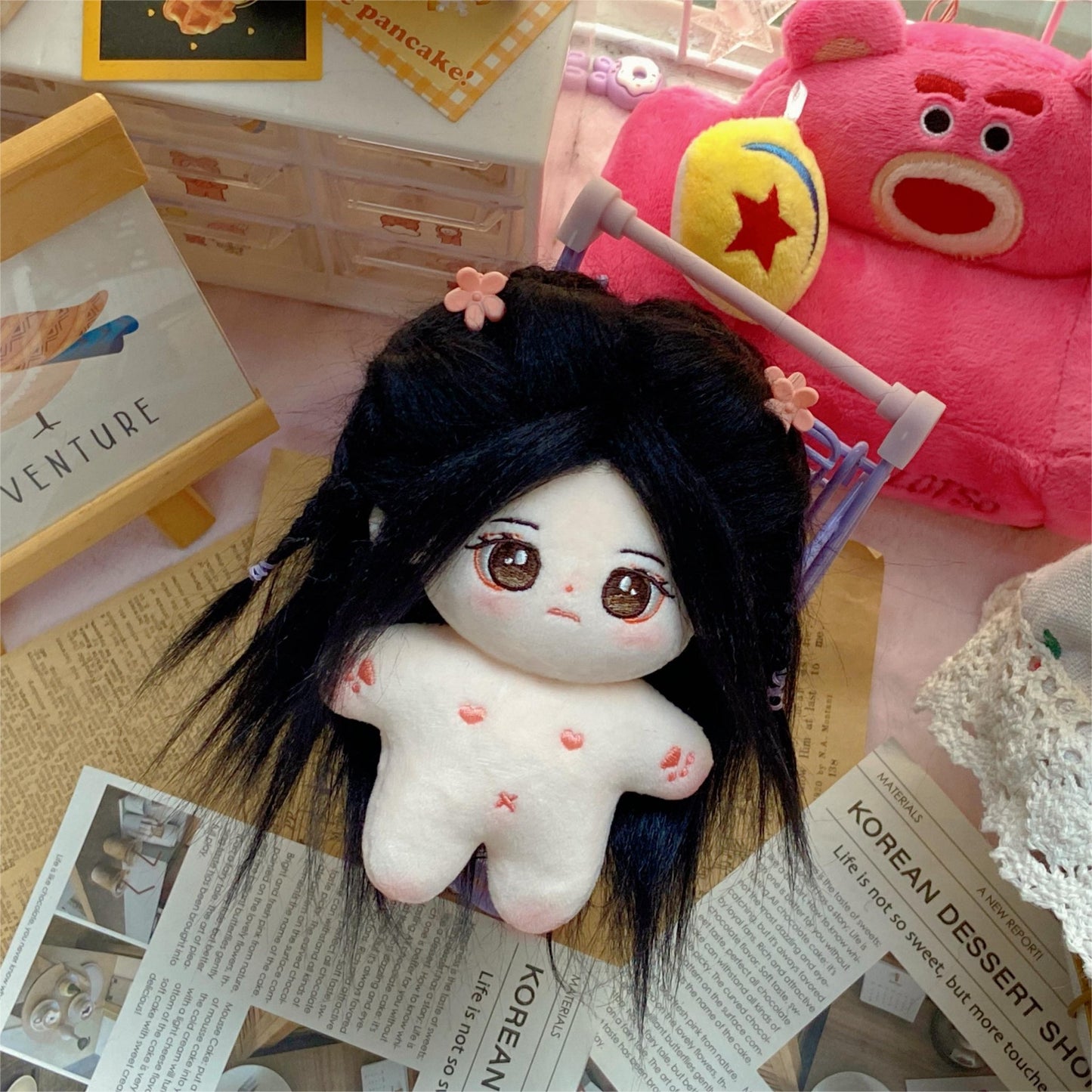 カートゥーン風オーダーメイドぬいぐるみ人形-あなたの好きなキャラクターが選べる 10cm(海星体) - EvaCustomPlush