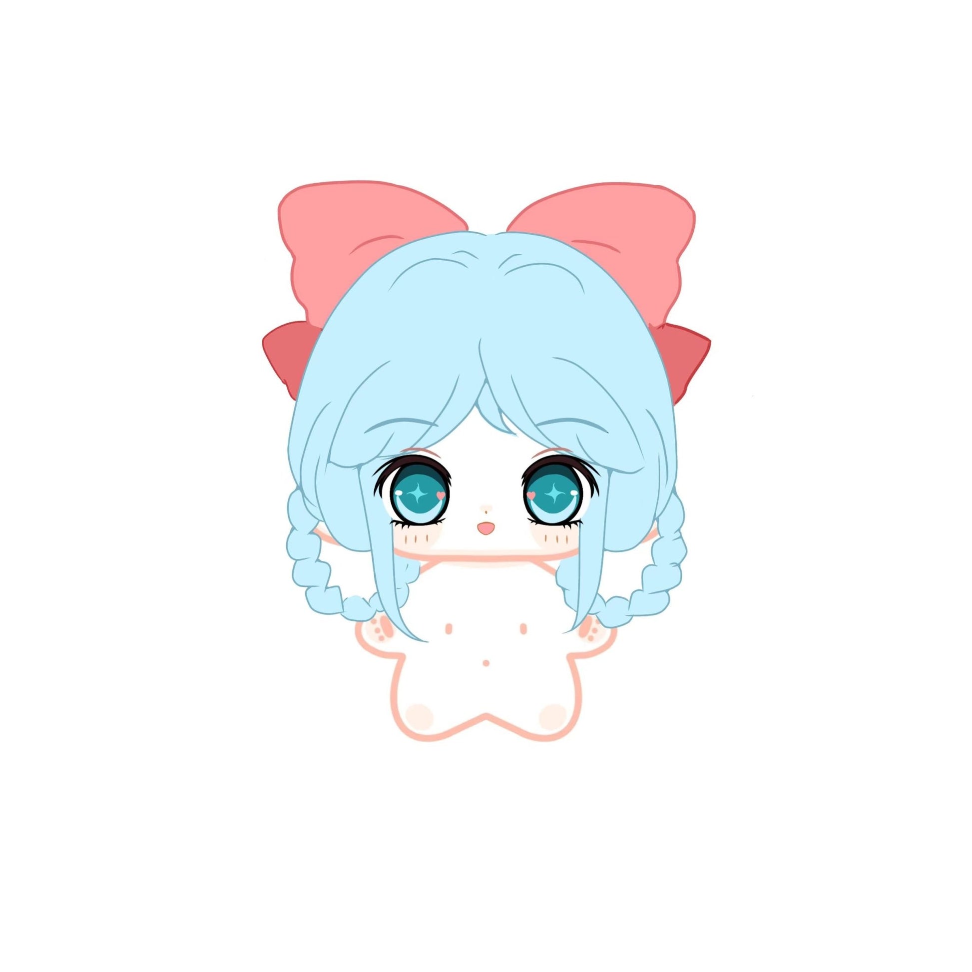 カートゥーン風オーダーメイドぬいぐるみ人形-あなたの好きなキャラクターが選べる 10cm(海星体) - EvaCustomPlush