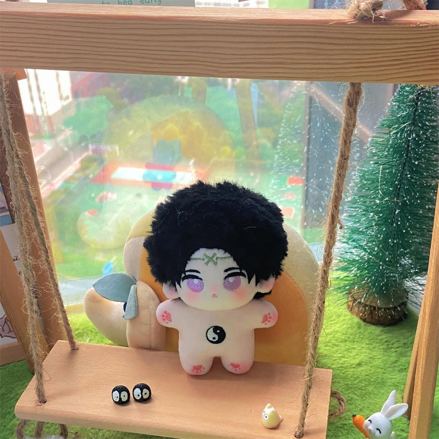 カートゥーン風オーダーメイドぬいぐるみ人形-あなたの好きなキャラクターが選べる 10cm(海星体) - EvaCustomPlush