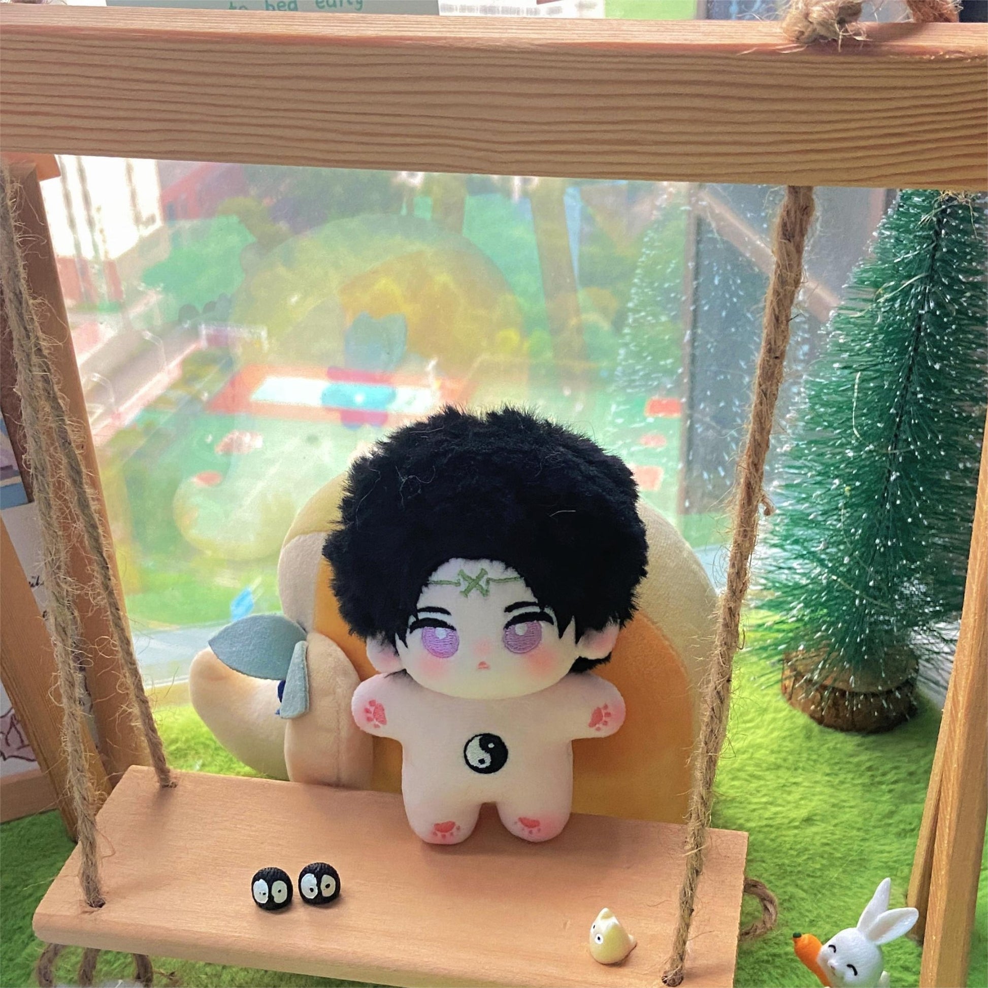 カートゥーン風オーダーメイドぬいぐるみ人形-あなたの好きなキャラクターが選べる 10cm(海星体) - EvaCustomPlush