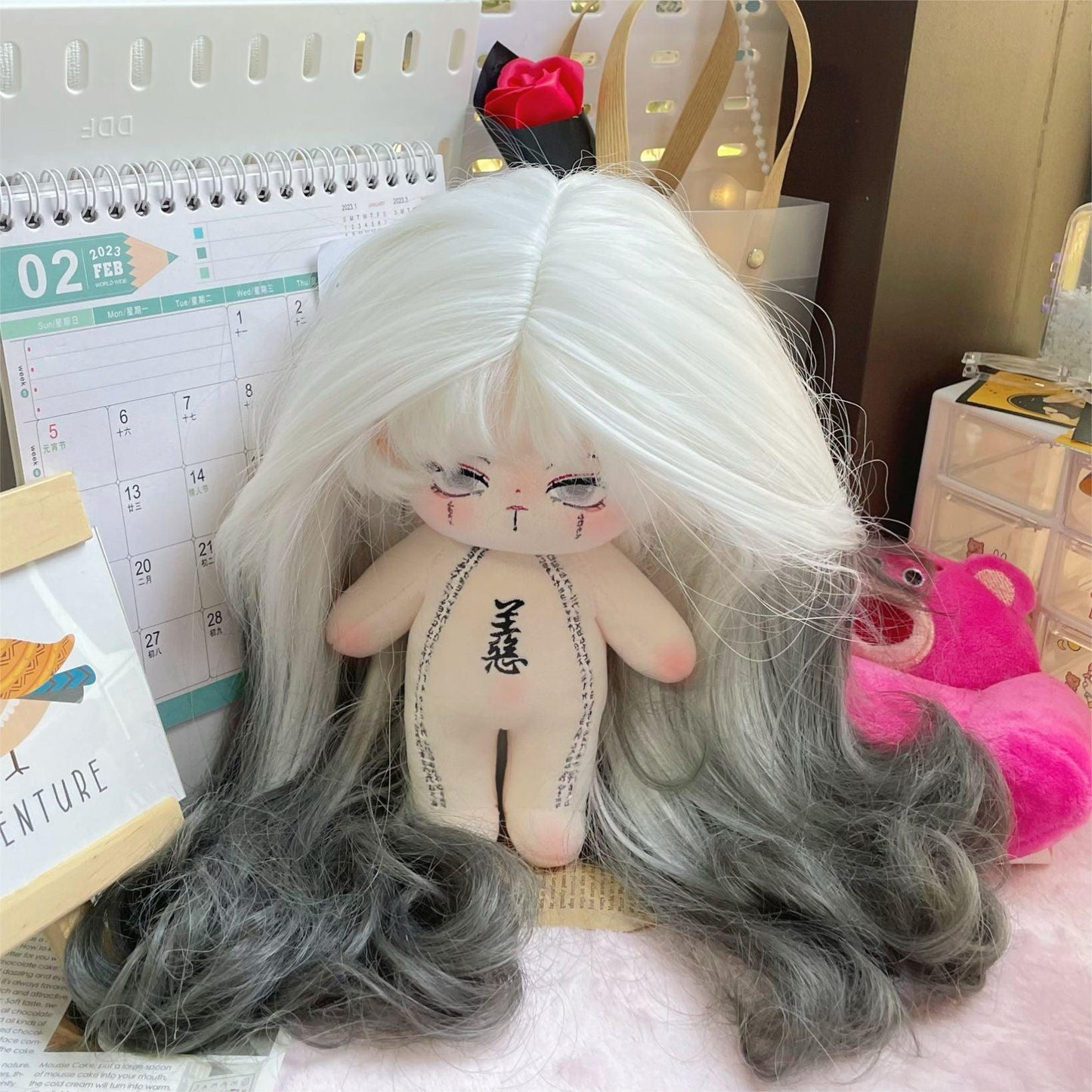 高温丝(ロング人工ウィッグ)30cm long premium wig(単独では販売しません。) - EvaCustomPlush