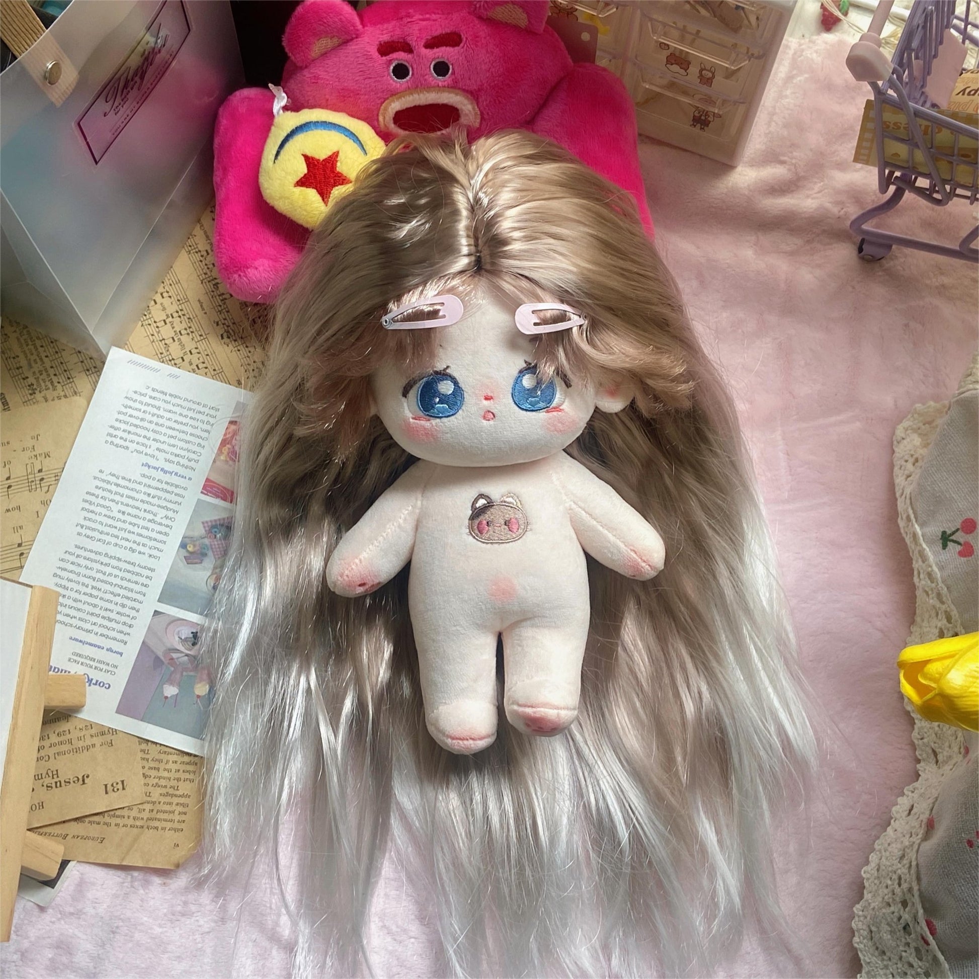 高温丝(ロング人工ウィッグ)30cm long premium wig(単独では販売しません。) - EvaCustomPlush