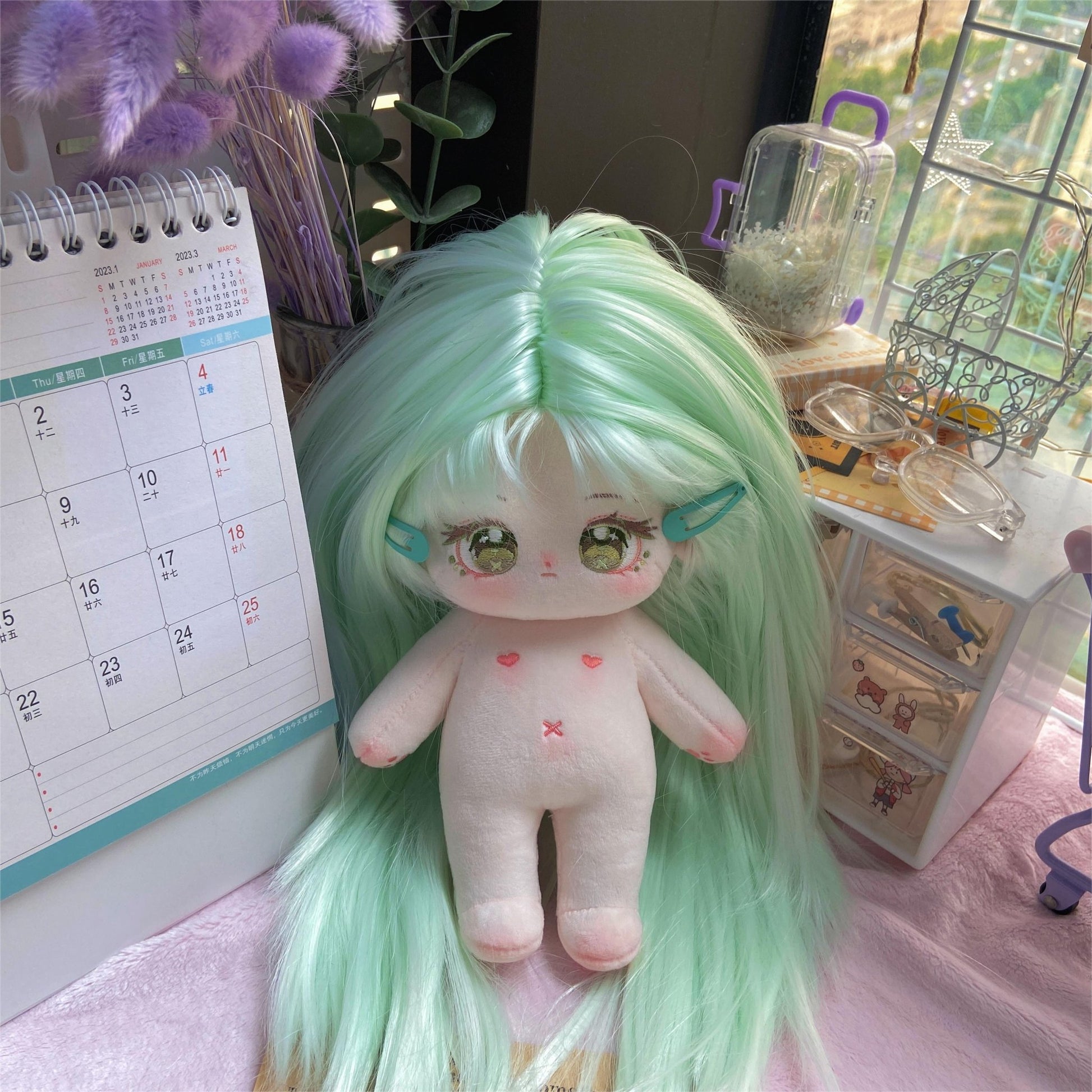 高温丝(ロング人工ウィッグ)30cm long premium wig(単独では販売しません。) - EvaCustomPlush